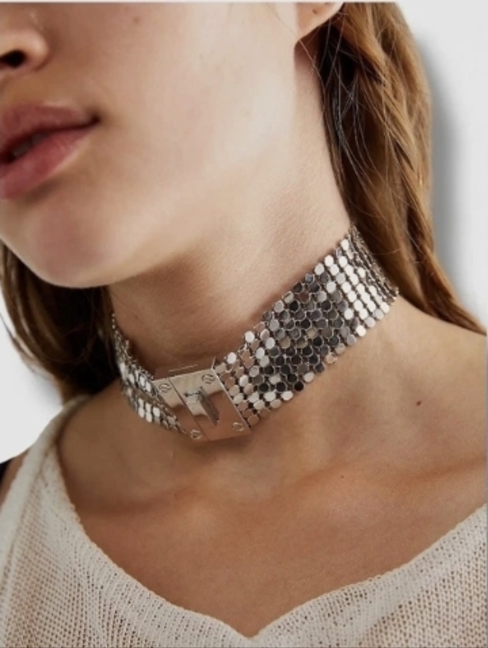 ❇️SILVER Free People DISCONTINUED Magic Choker Necklace NWT